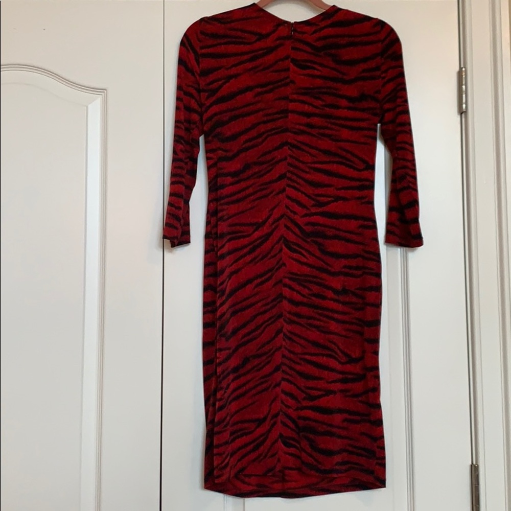 MICHAEL Michael Kors Res/Black Zebra Print Dress - Picture 2 of 4